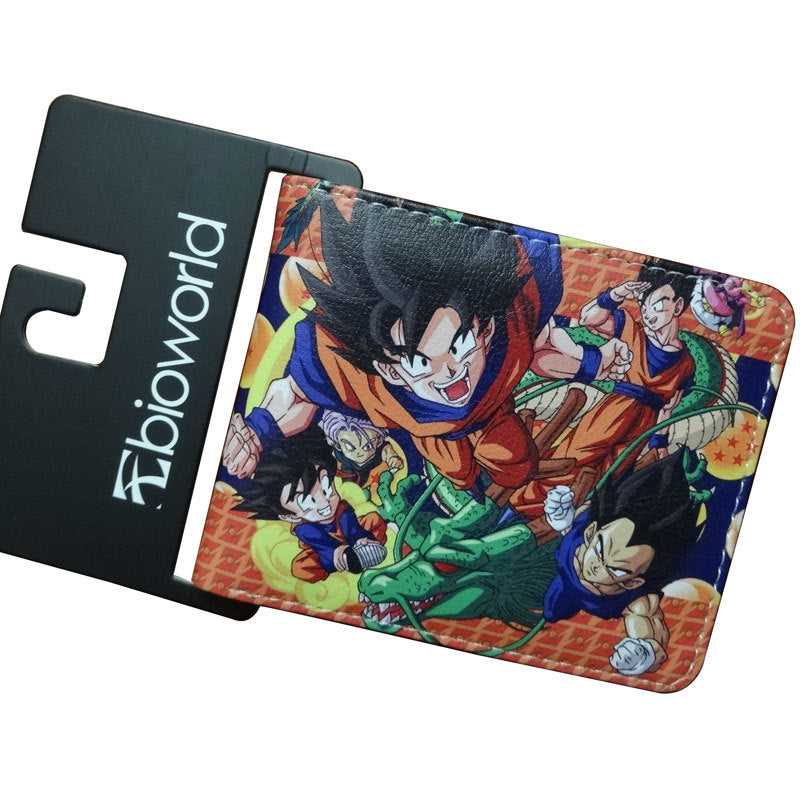 Dragon Ball Short Fold Super Leather Ladies Wallets