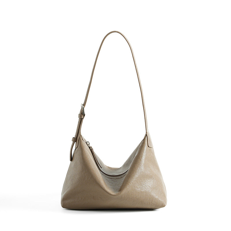 Retro Top Layer Vegetable Tanning Leather Tote Bags