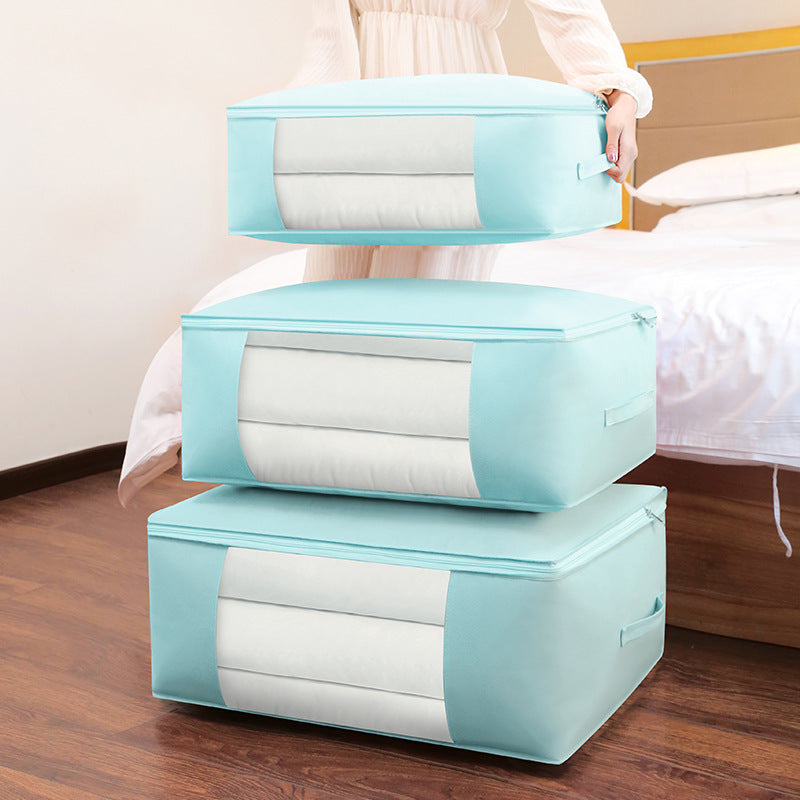 Box Household Transparent Visual Fabric Quilt Travel Bags