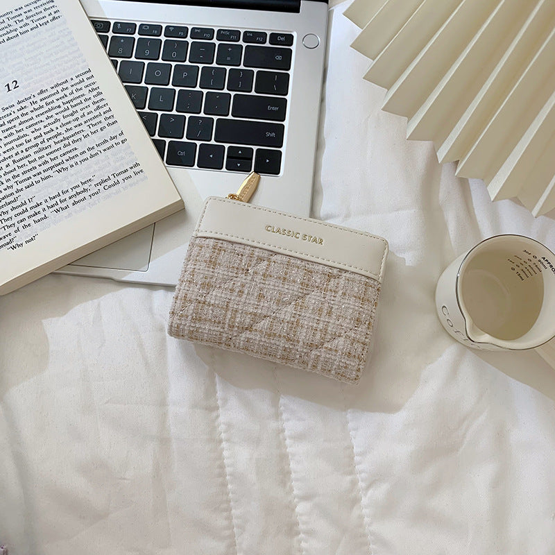 Women's Short Classic Style Large Capacity Solid Ladies Wallets