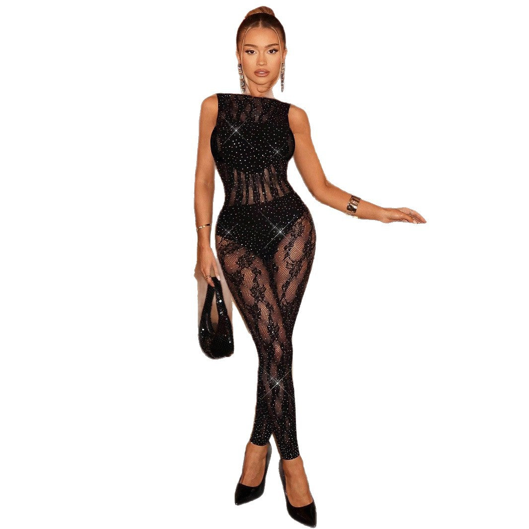 Women's Summer Sleeveless Slim Fit Fashion With Jumpsuits