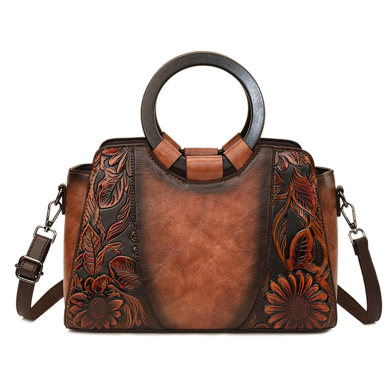 Classy Stylish Attractive Women's Texture Printed Handbags