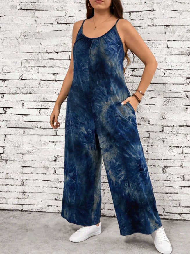 Graceful Women's Summer Floral Print Trousers Women's Jumpsuit/clothing