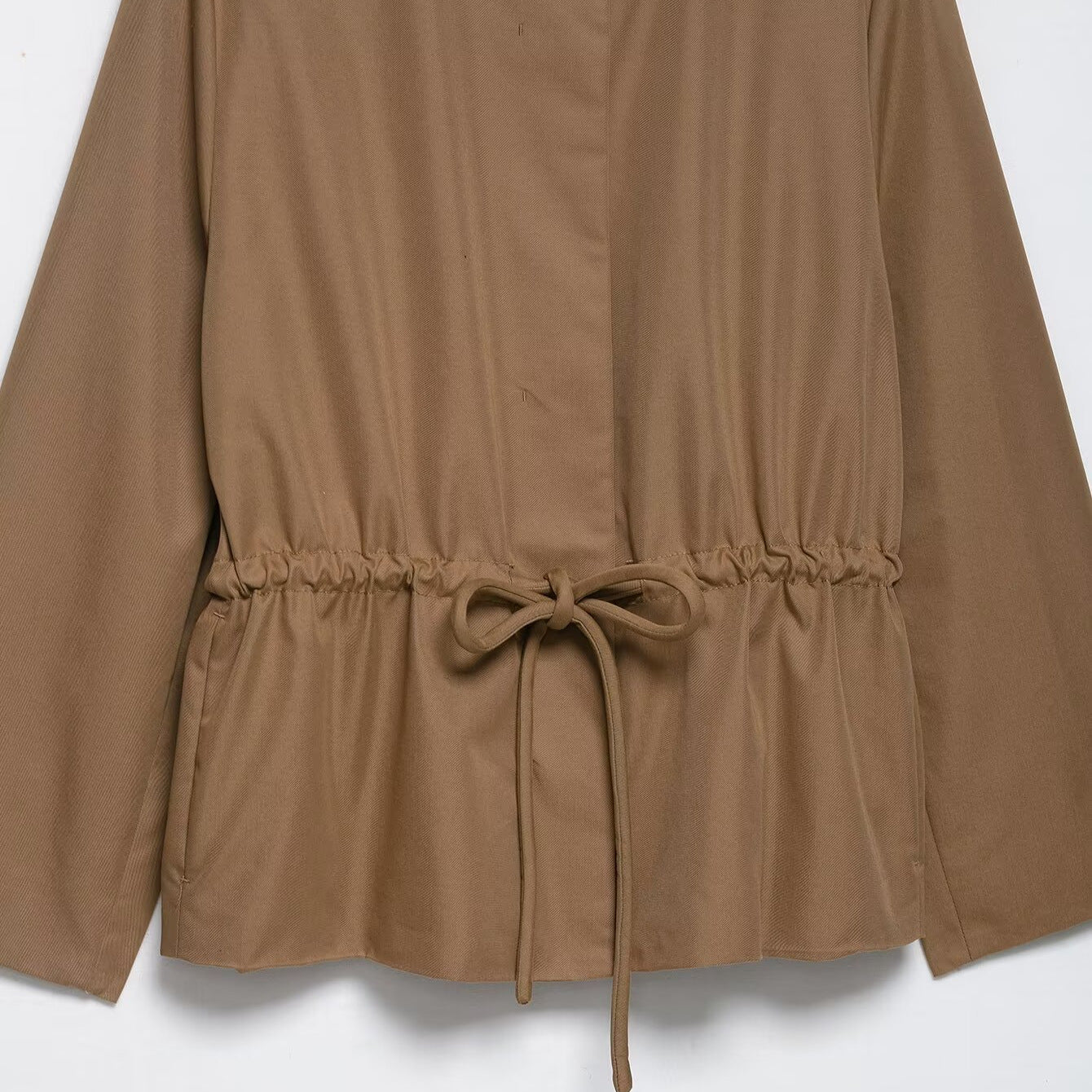 Women's Homemade Fashionable Adjustable Waist Parka Coats
