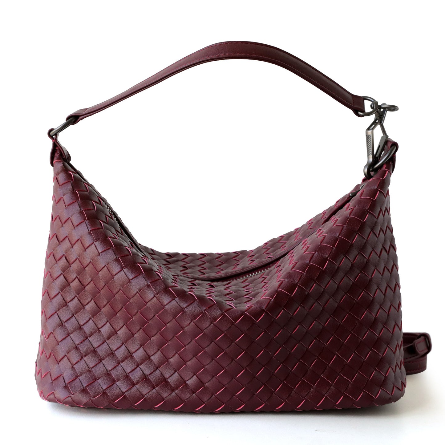 Unique Niche Cowhide Hand-woven Dumpling Hand Bags