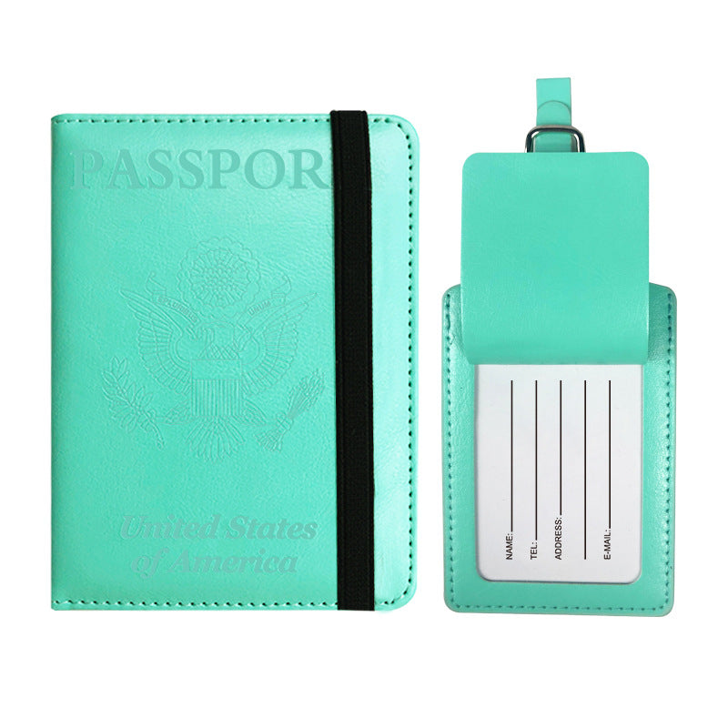 Pattern Voltage Transformer Leather Strap Passport Protection Usd Id Package