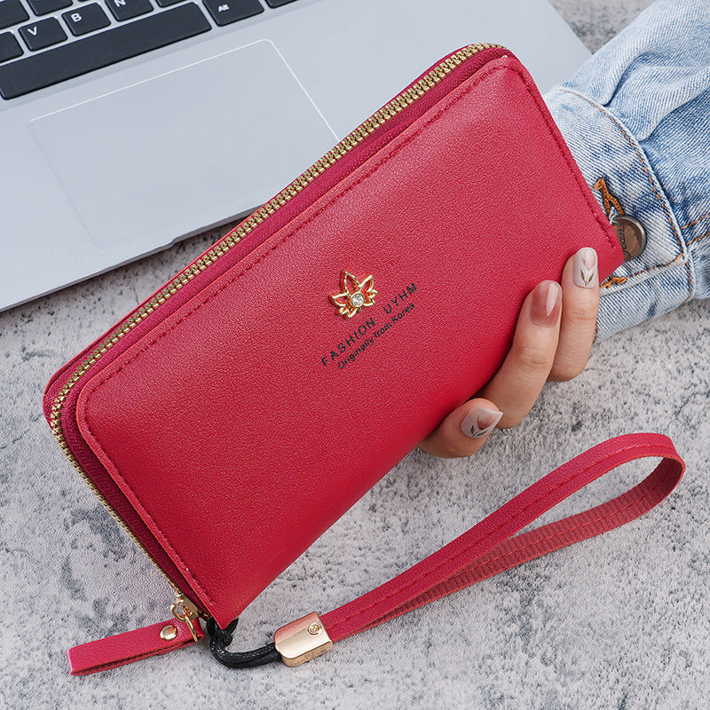 Women's Zipper Korean Style Mobile Large Capacity Ladies Wallets