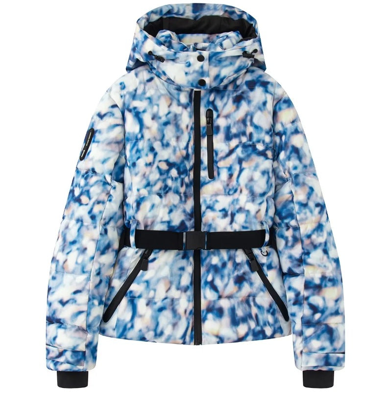 Women's Warm With Belt Long Sleeve Ski Jackets