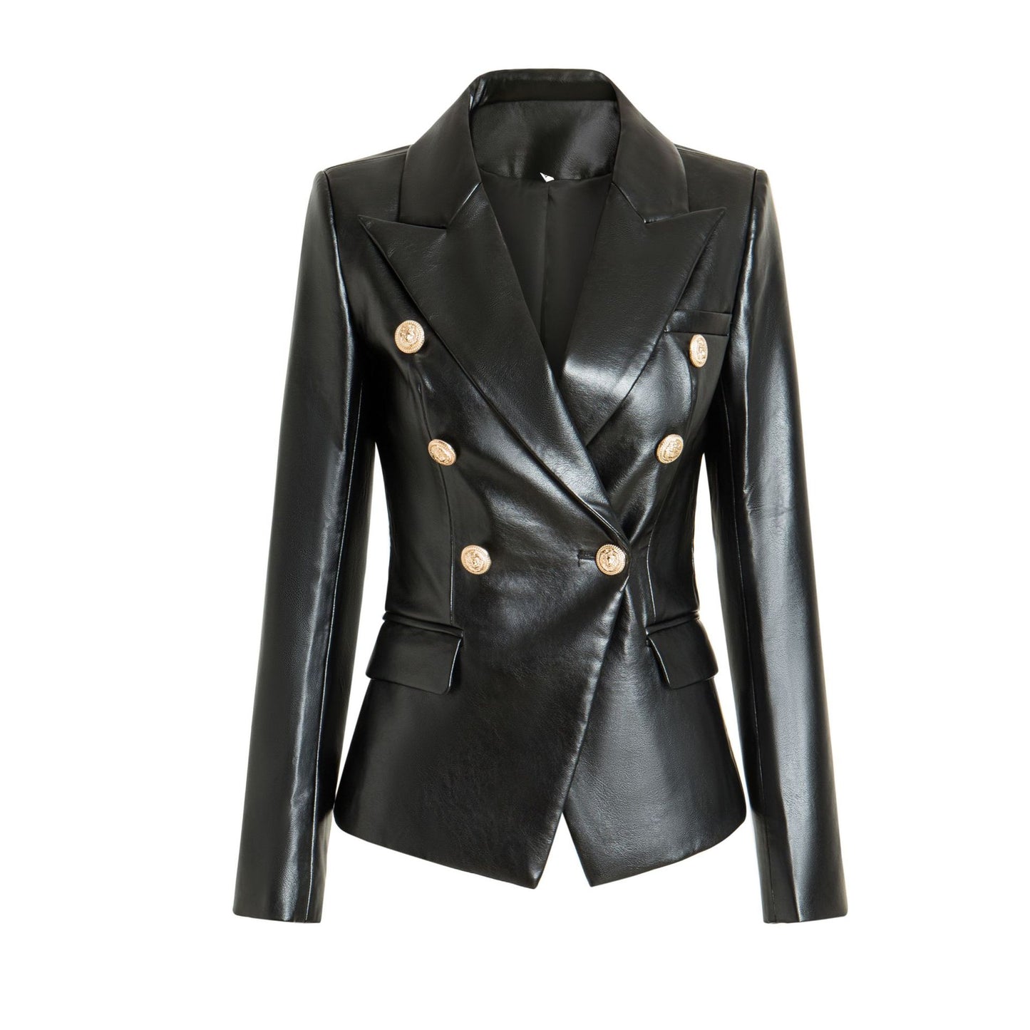 Black Long Sleeve Temperament Commute Collar No Jackets