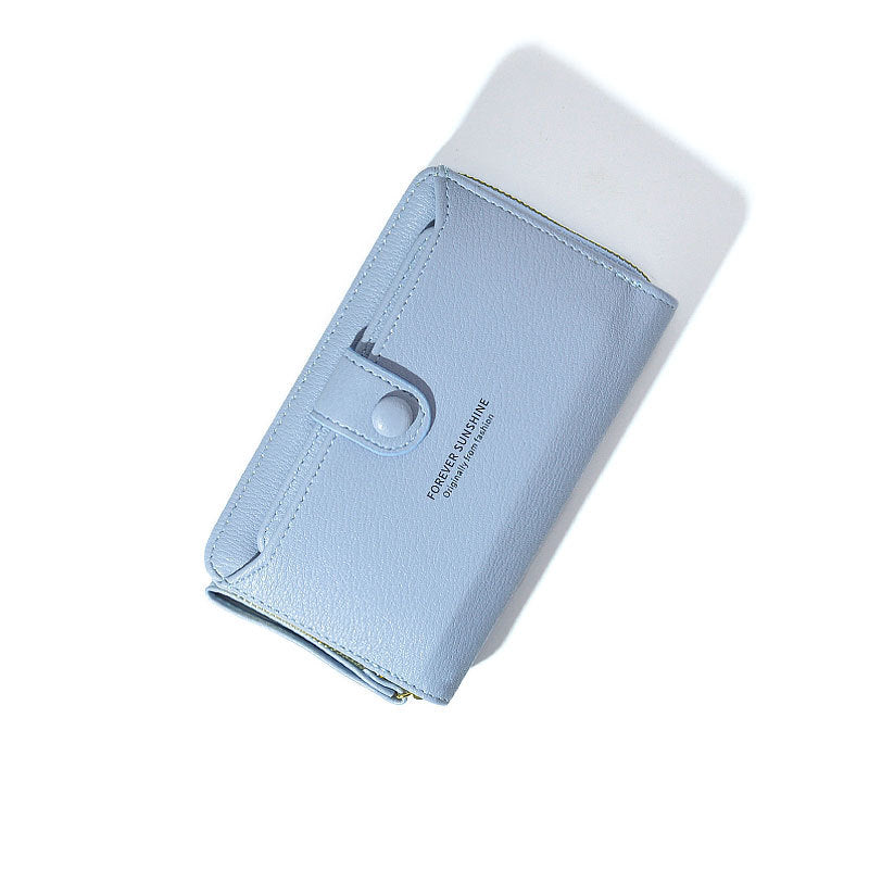 Korean Fashion Female Long Zip Simple Ladies Wallets