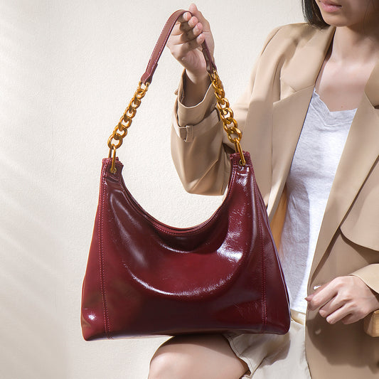 Women's Red Bride Fashionable Retro Large Capacity Handbags