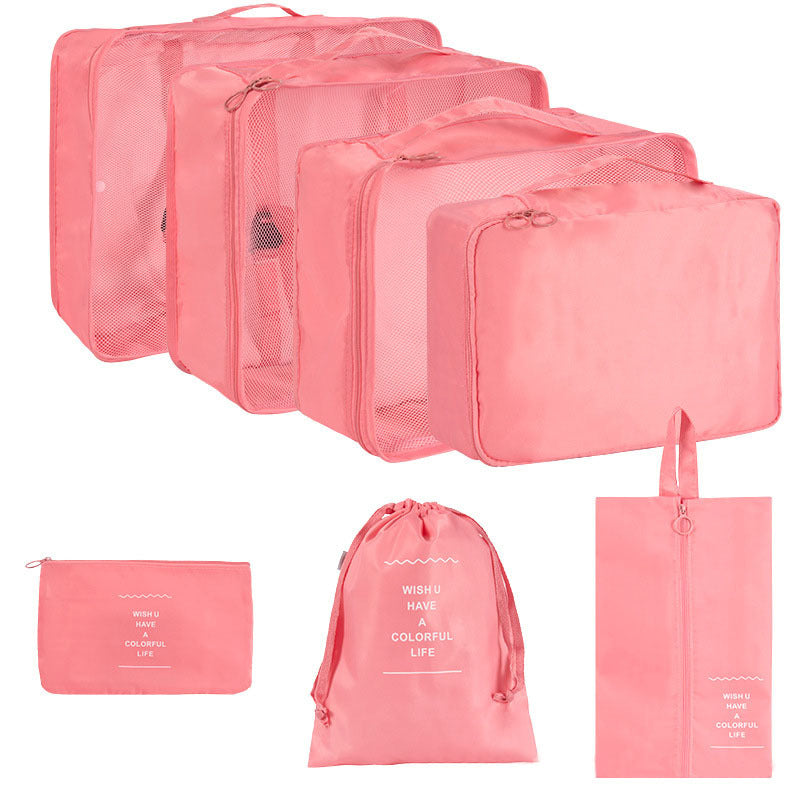 Korean Buggy Set Large Capacity Clothing Shoes Cosmetics Travel Bags