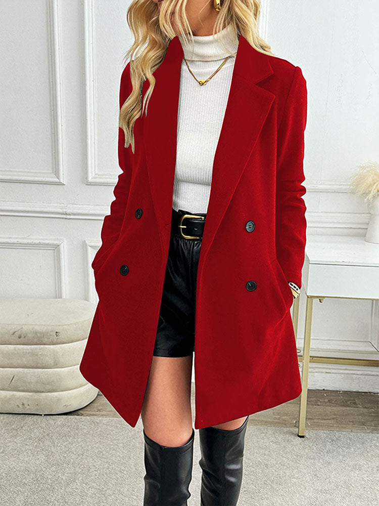 Women's Fashionable Autumn Street Style Hipster Collar Coats
