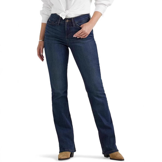 Women's High Elastic Mid Waist Pencil Denim Slimming Pants