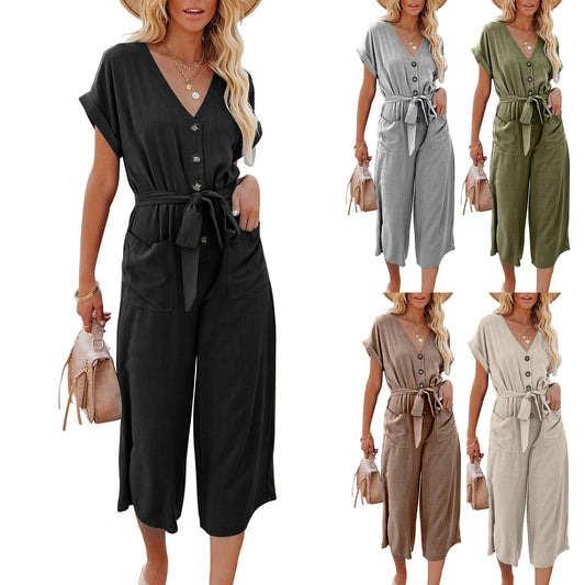 Charming Women's Summer Loose Casual Pocket Dress