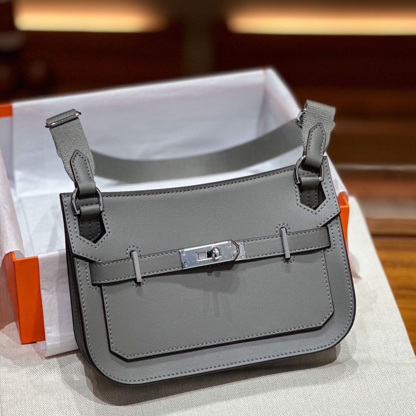 Women's Calfskin Gypsy Saddle Genuine Leather Mini Small Square Bags