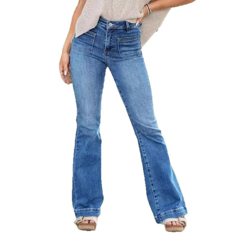 Women's Comfortable Versatile Stretch Denim Trousers Women's Jeans