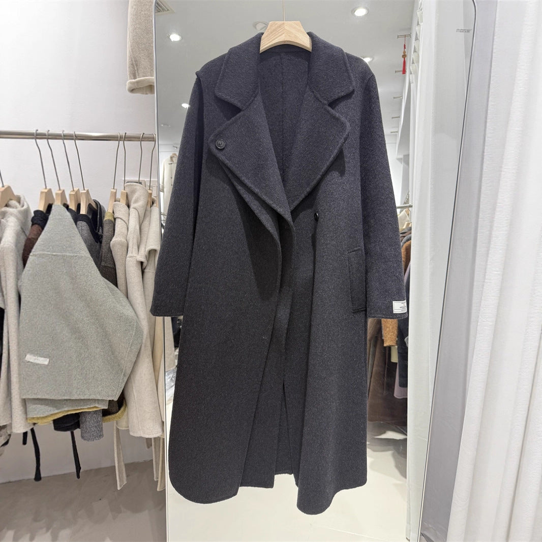 Women's Design Sense Hepburn Style Scarf Collar Coats