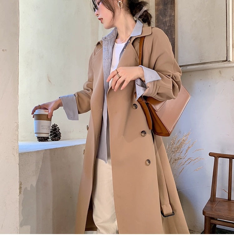 Women's Small Korean Style Draping Casual Trendy Coats