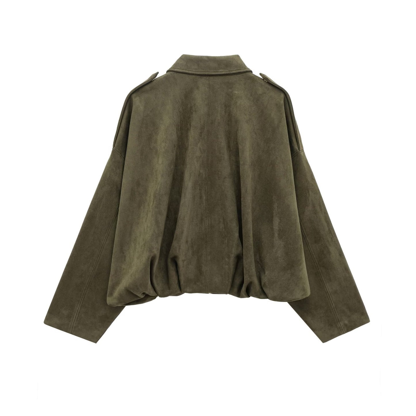 Women's Summer Commuter Fashionable Suede Texture Pilot Jackets