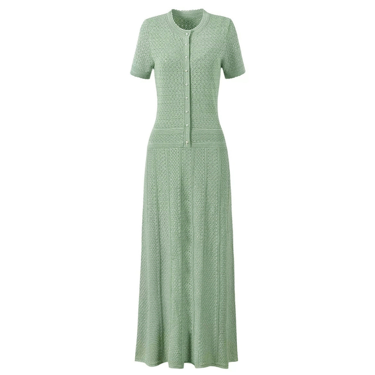 Women's High Quality Bright Silk Summer Fashionable Knitted Slim Fit Dresses