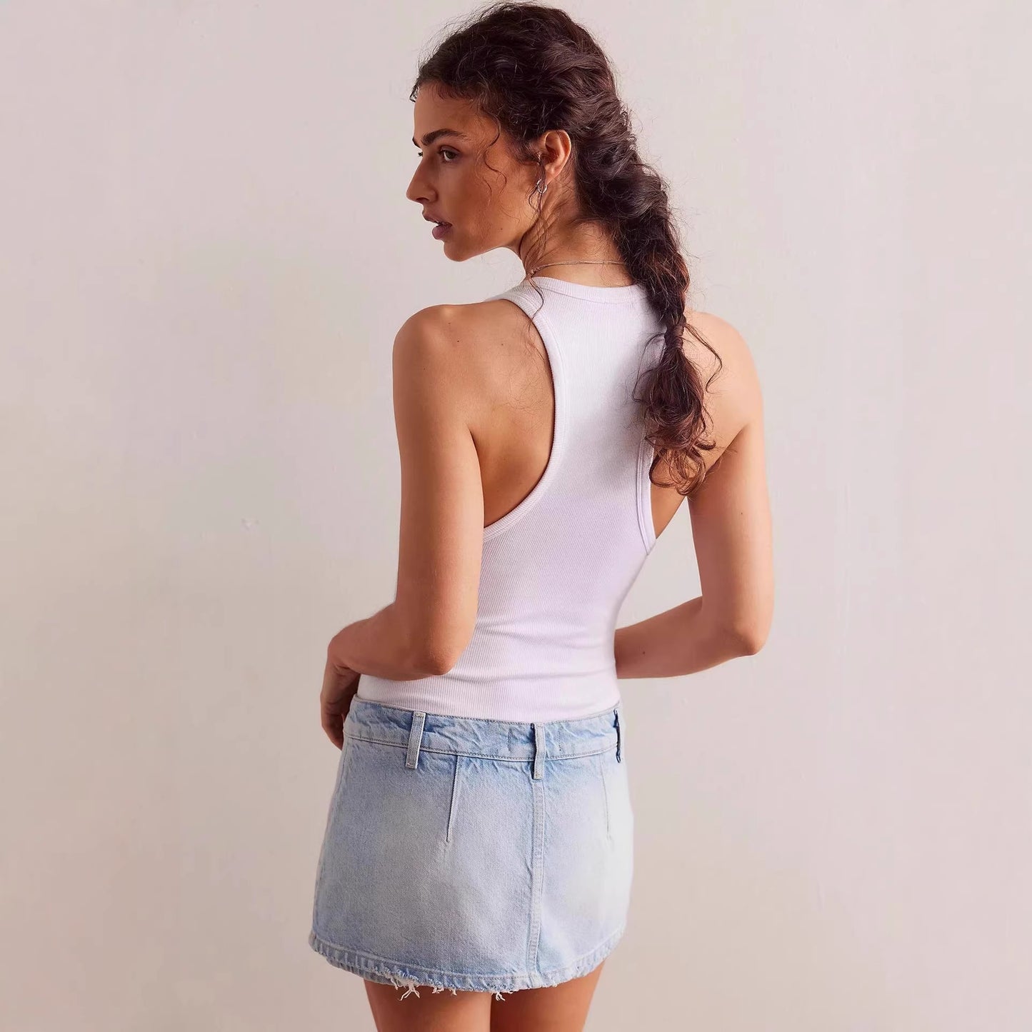 Fashion Women's Summer Casual Trend Denim Skirts