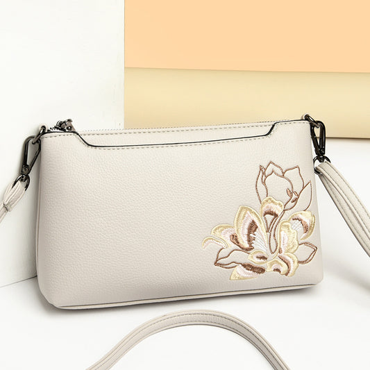Women's Embroidered National Style Mobile Change Texture Crossbody Bags