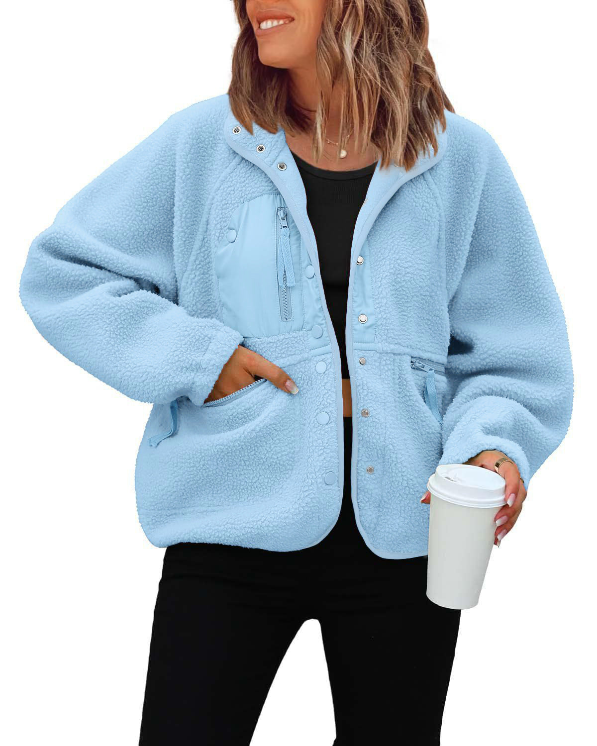 Women's Graceful Polar Fleece Sports Leisure Jackets