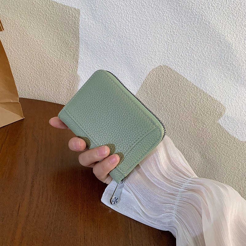 Women's Short Simple Large Capacity Zipper Ladies Wallets