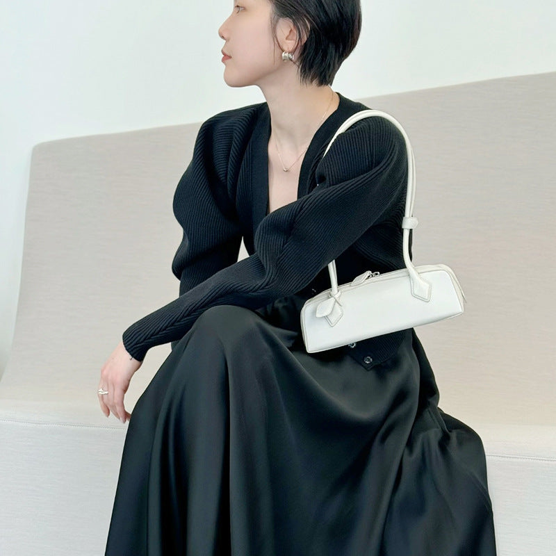 Classic Nana Sausage Baguette Simple Underarm Armpit Bags