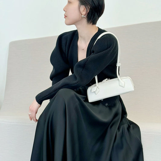 Classic Nana Sausage Baguette Simple Underarm Armpit Bags