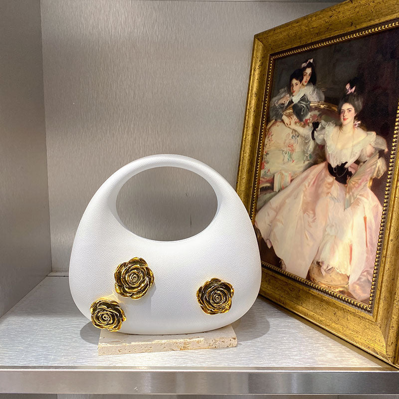 Charming Golden Rose Advanced Carrying Simple Handbags