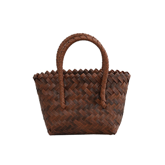 Women's Bamboo Rattan Straw Woven Retro Handmade Handbags