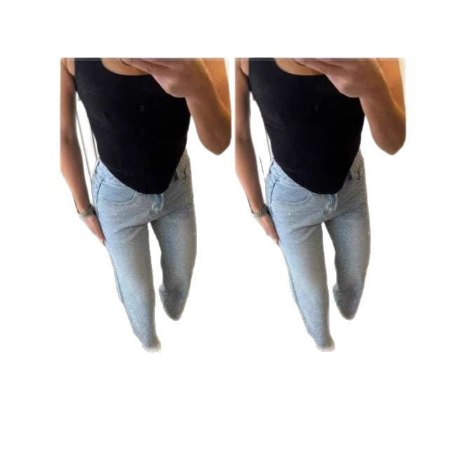 Women's Design High Waist Wash Spring Loose Pants