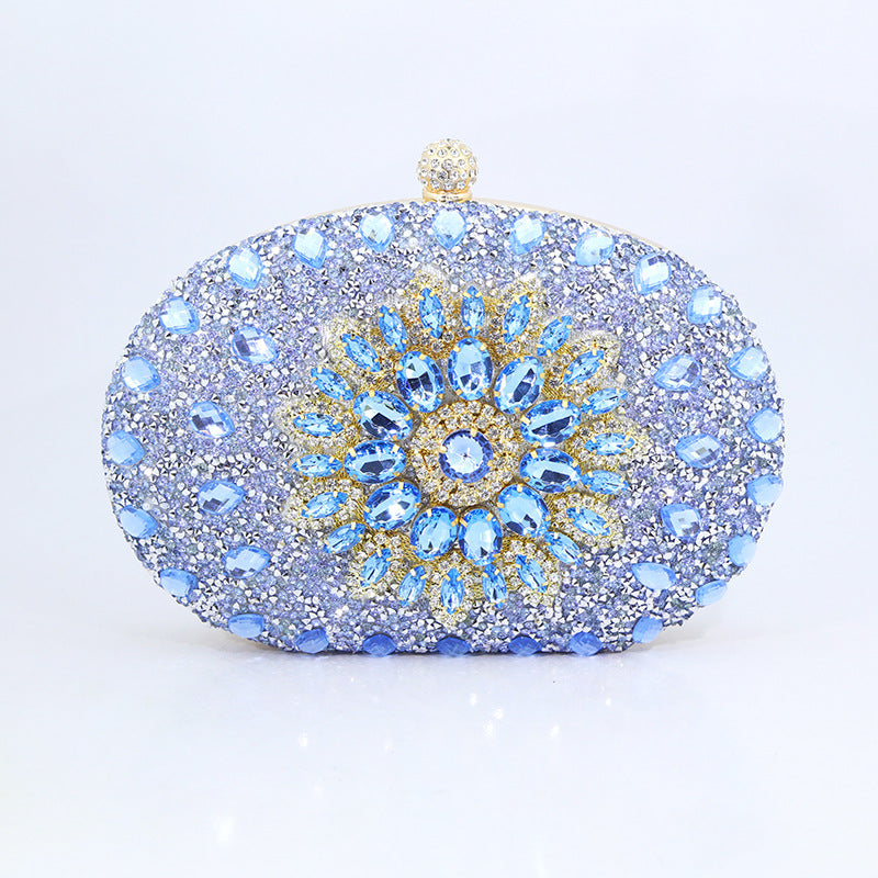 Women's Sunflower Diamond Cheongsam Formal Dress Evening Bags