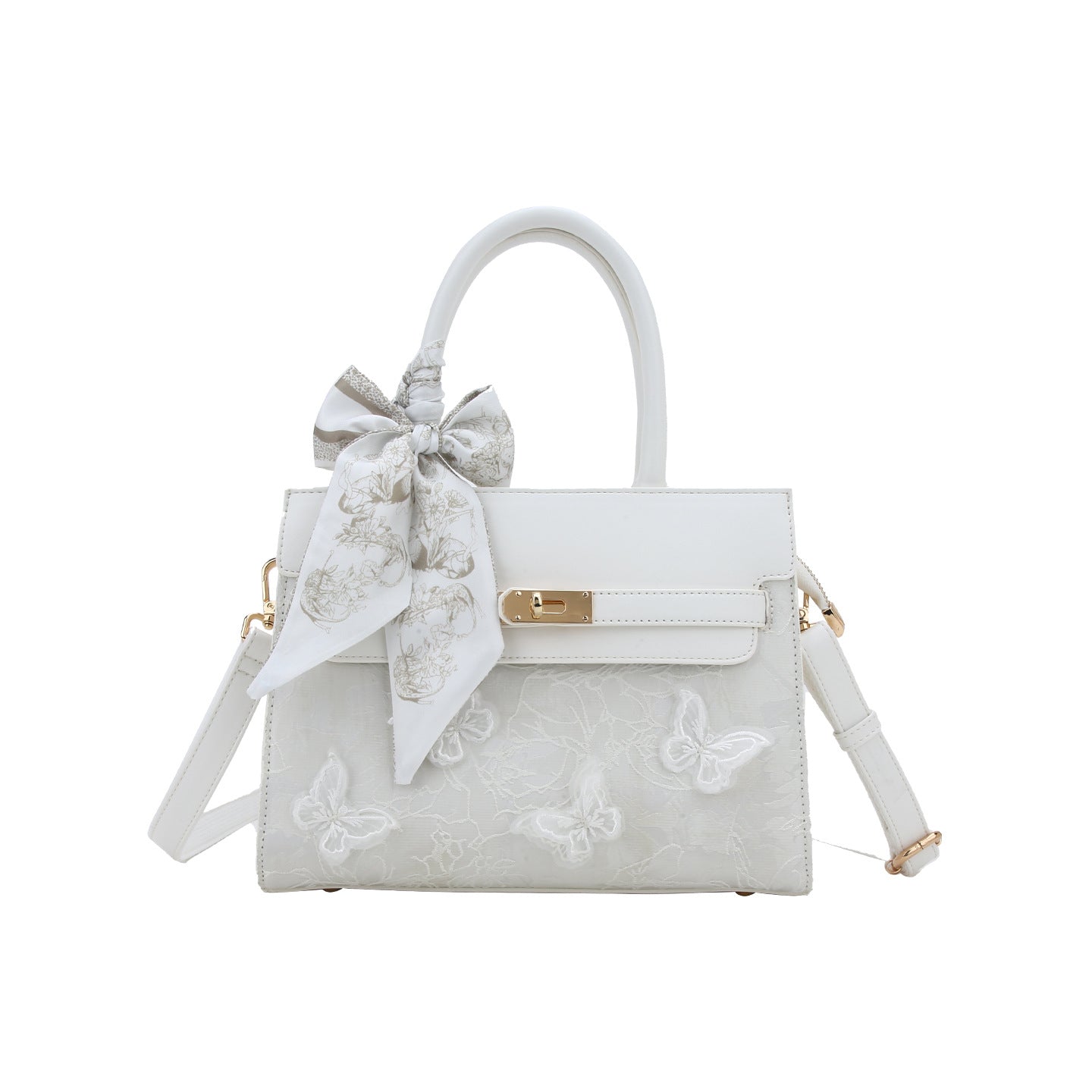 Beautiful Butterfly Embroidery Kelly High-grade Large Bags