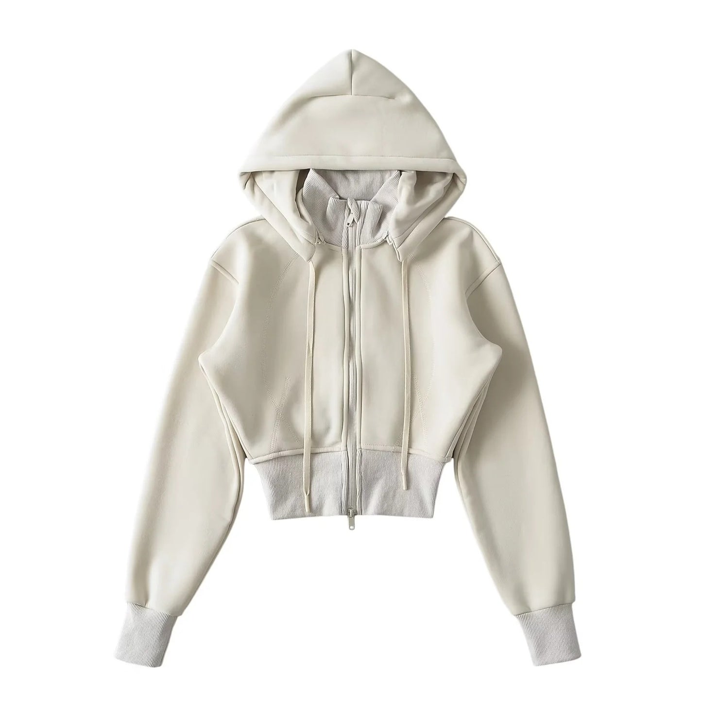 Women's Hooded Drawstring Waist Shirt Solid Color Shorts