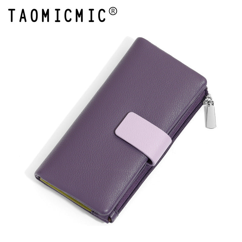 Women's High-grade Two-fold Can Store Medium Length Ladies Wallets