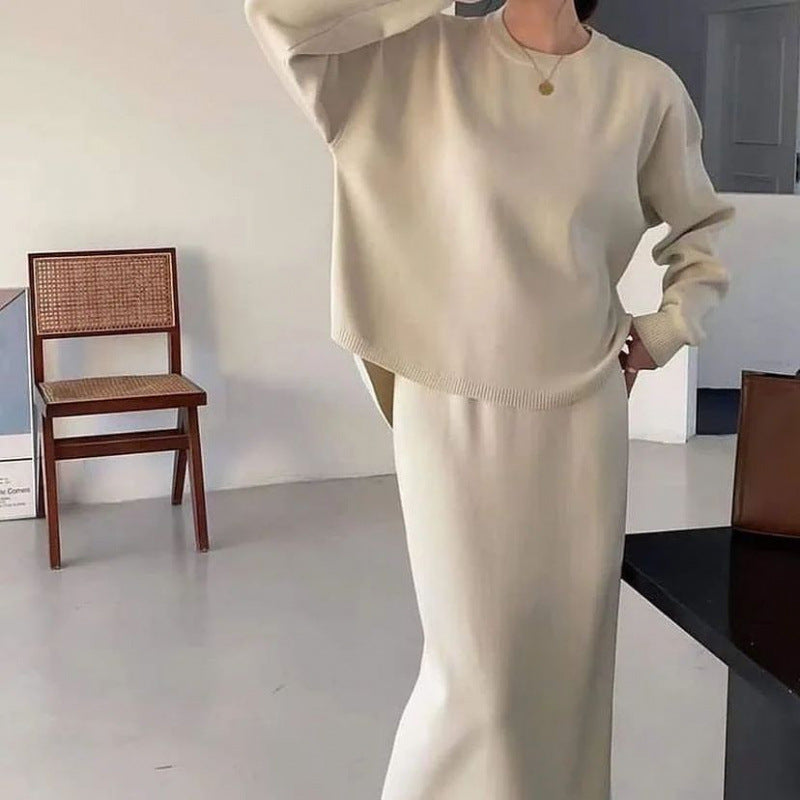 Women's Spring Solid Color Minimalist Long Sleeve Suits