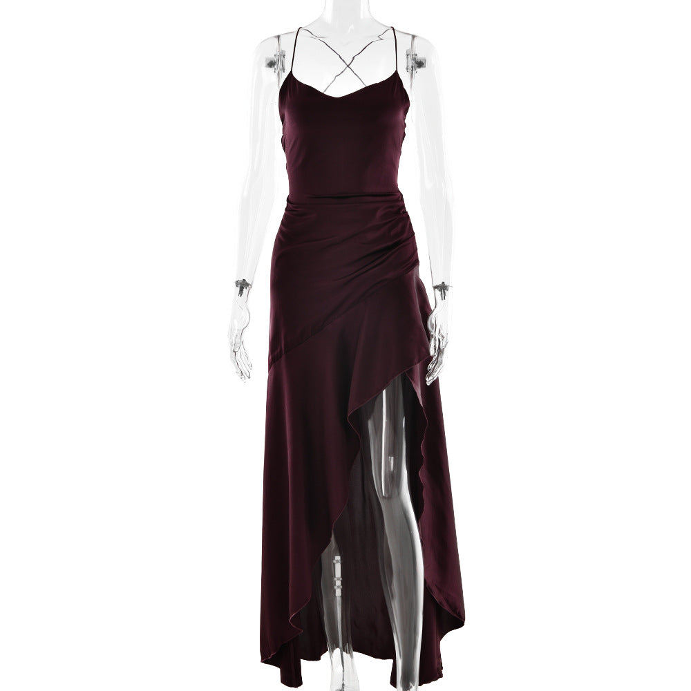 Sexy Hot Backless Lace Up High Dresses