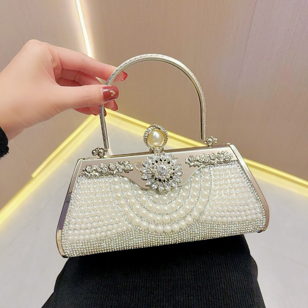 Women's Diamond Cheongsam Banquet Portable Dinner Evening Bags