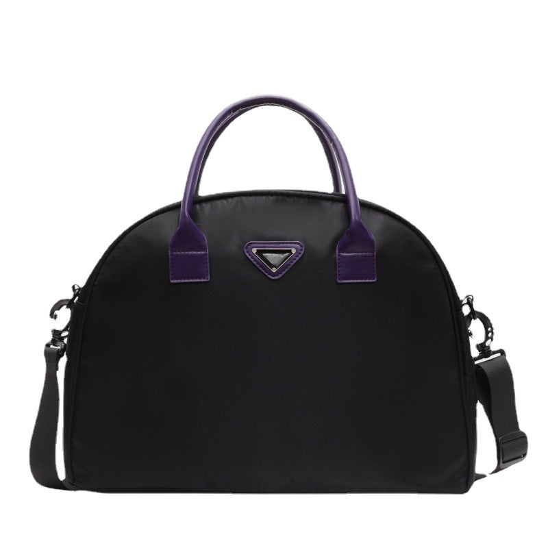 Women's Soft Leather Retro Bowling Portable Bags