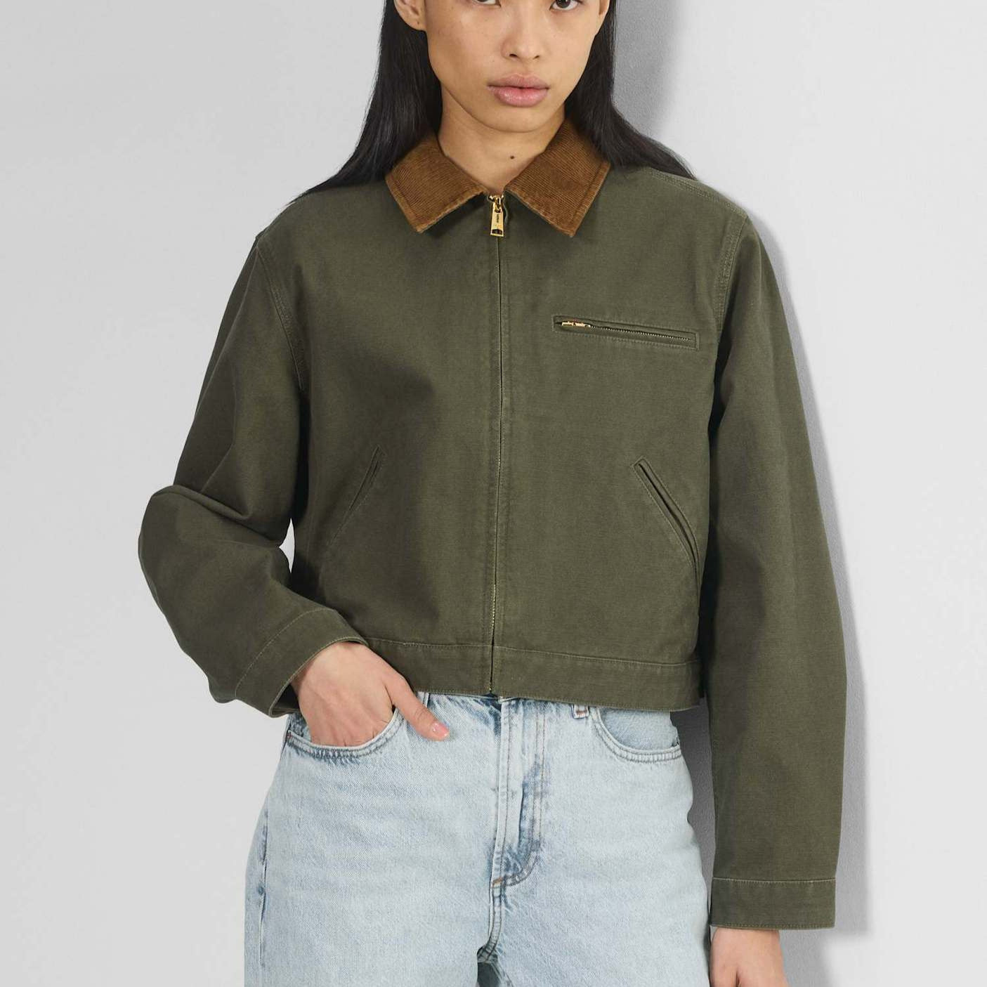 Women's Attractive American Vintage Overalls Simple Coats
