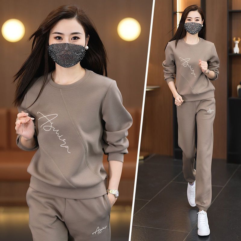 Sportswear Set Of Thin Loose Round Neck Fashionable Suits