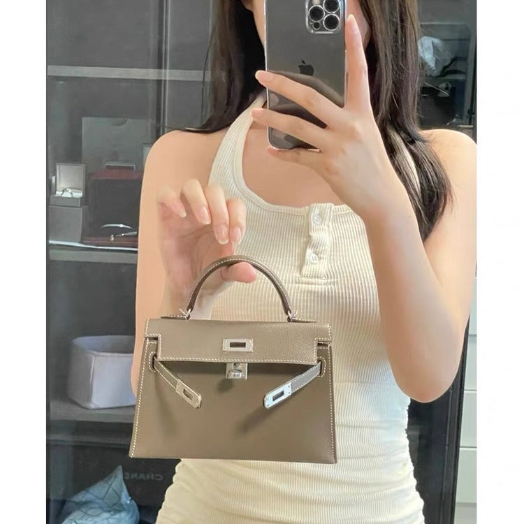 Cowhide Second Generation Kelly Trendy High-grade Handbags