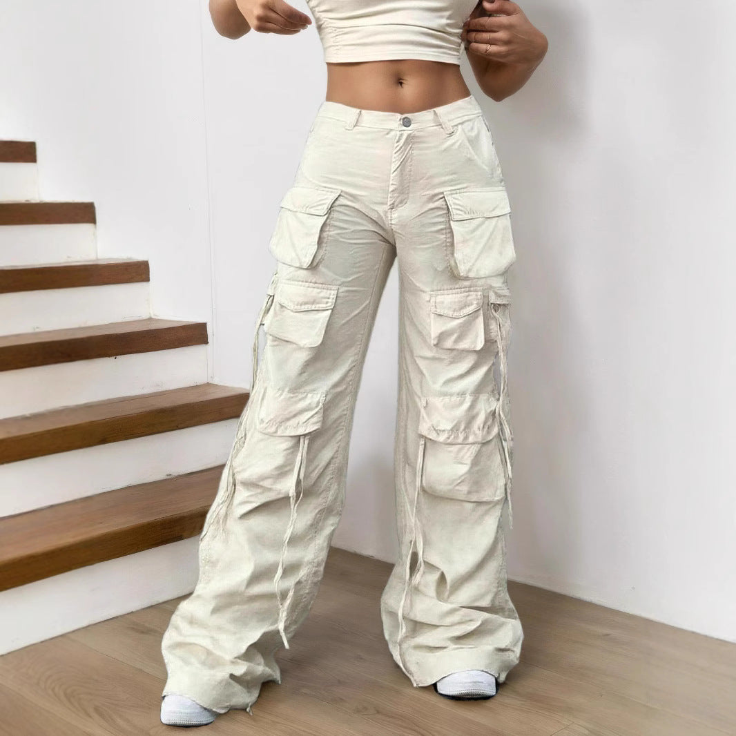 Women's Overalls Functional American Fashion High Street Pants