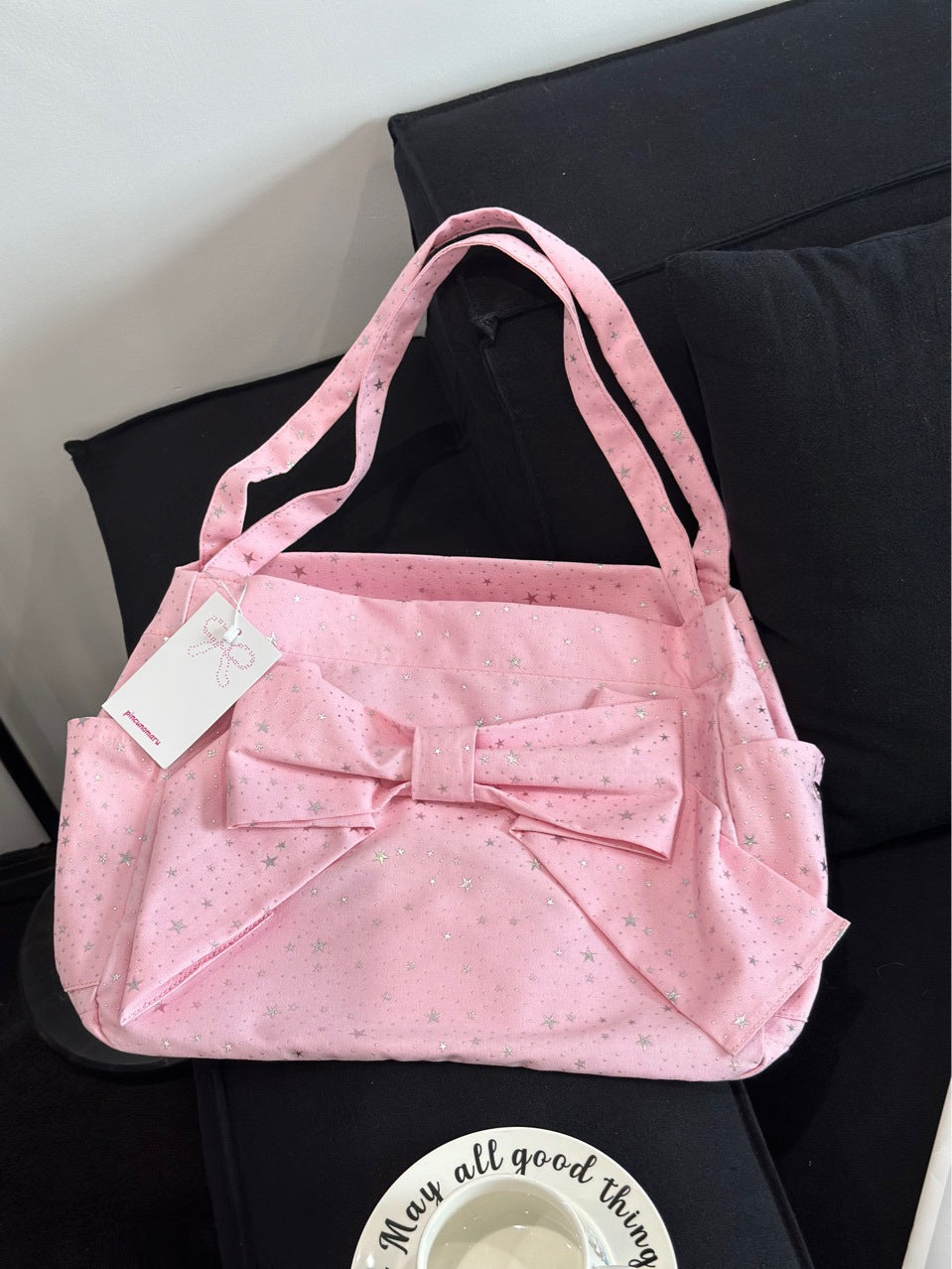 Beautiful Durable Cloth Bow Niche Lightweight Shoulder Bags