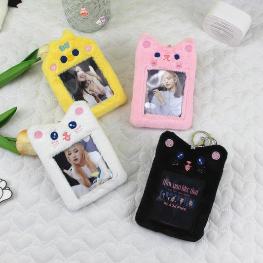Plush Cute Goo Korean Pendant Polaroid Card Holder