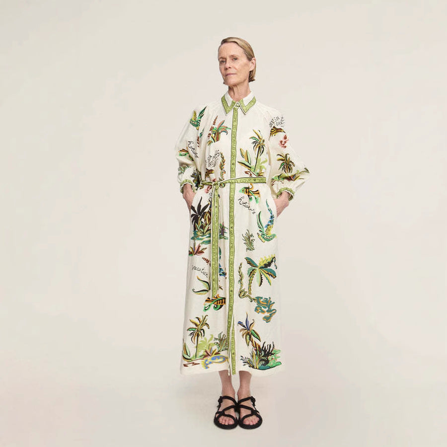 Durable Temperament Leisure Stand Collar Linen Cardigans