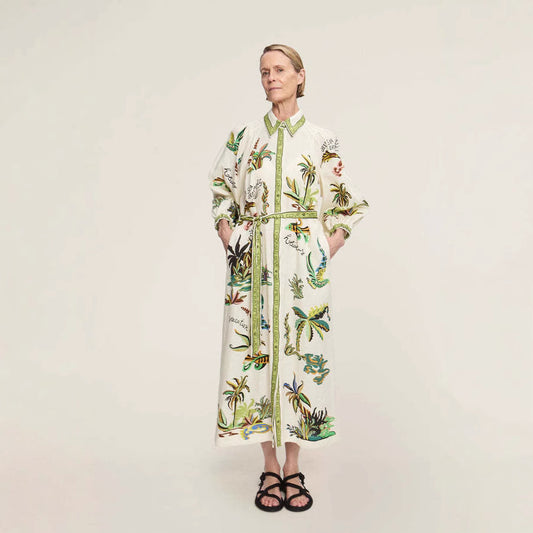 Durable Temperament Leisure Stand Collar Linen Cardigans